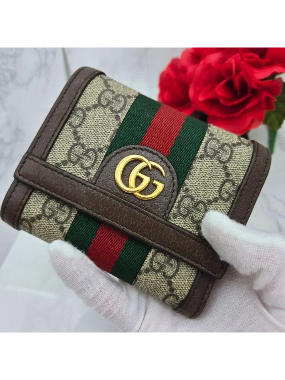 Gucci Fold Wallet Ophidia Sherry Line - Picture 3 of 15